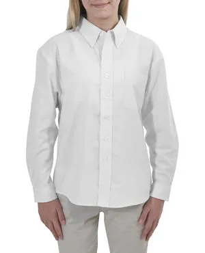 Port & Company - Youth Long Sleeve Value Oxford Shirt.  YSP30