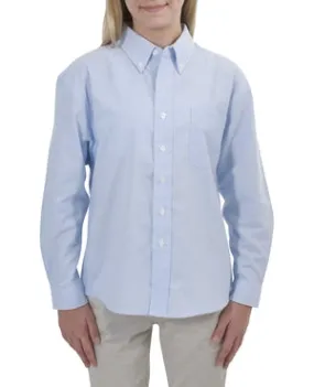 Port & Company - Youth Long Sleeve Value Oxford Shirt.  YSP30