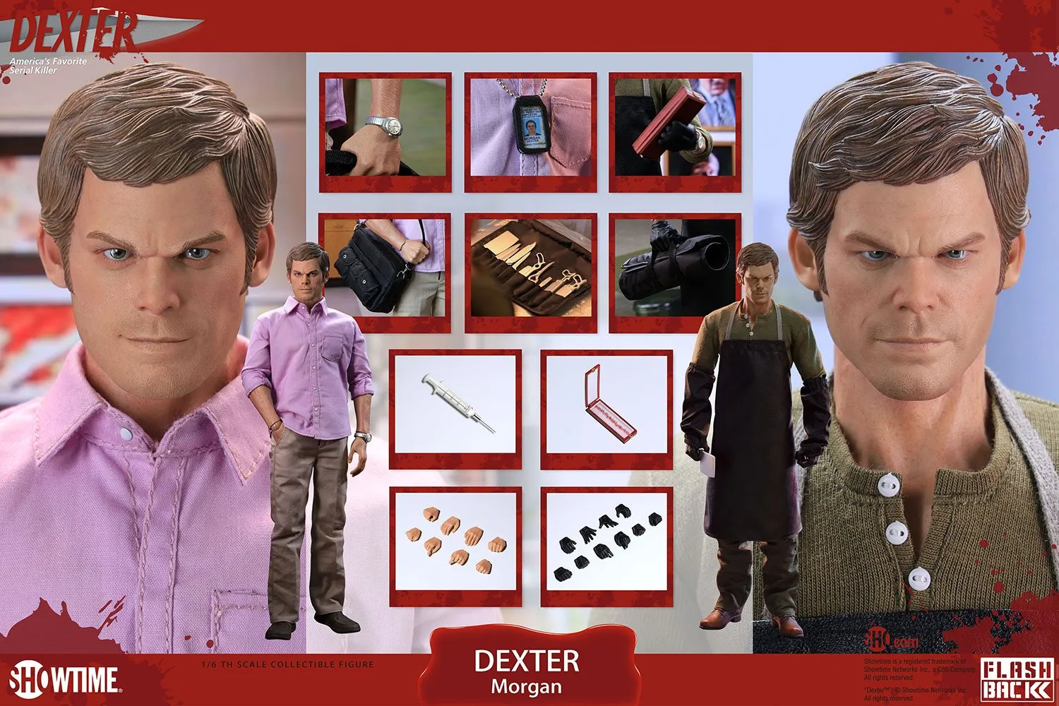 PRE-ORDER: Flashback Figures Dexter Morgan Sixth Scale Figure