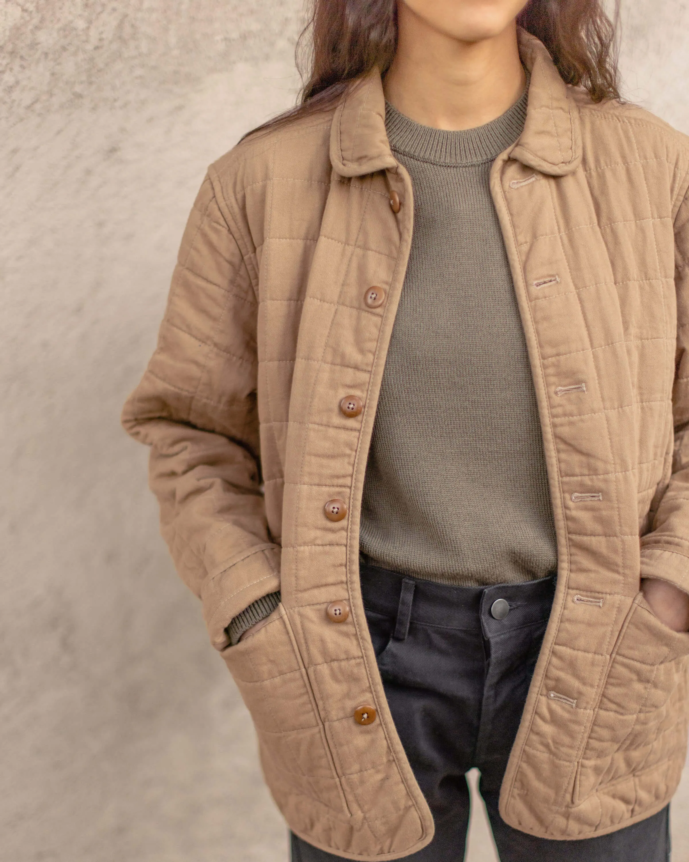 Quilted Kite Jacket | Chai