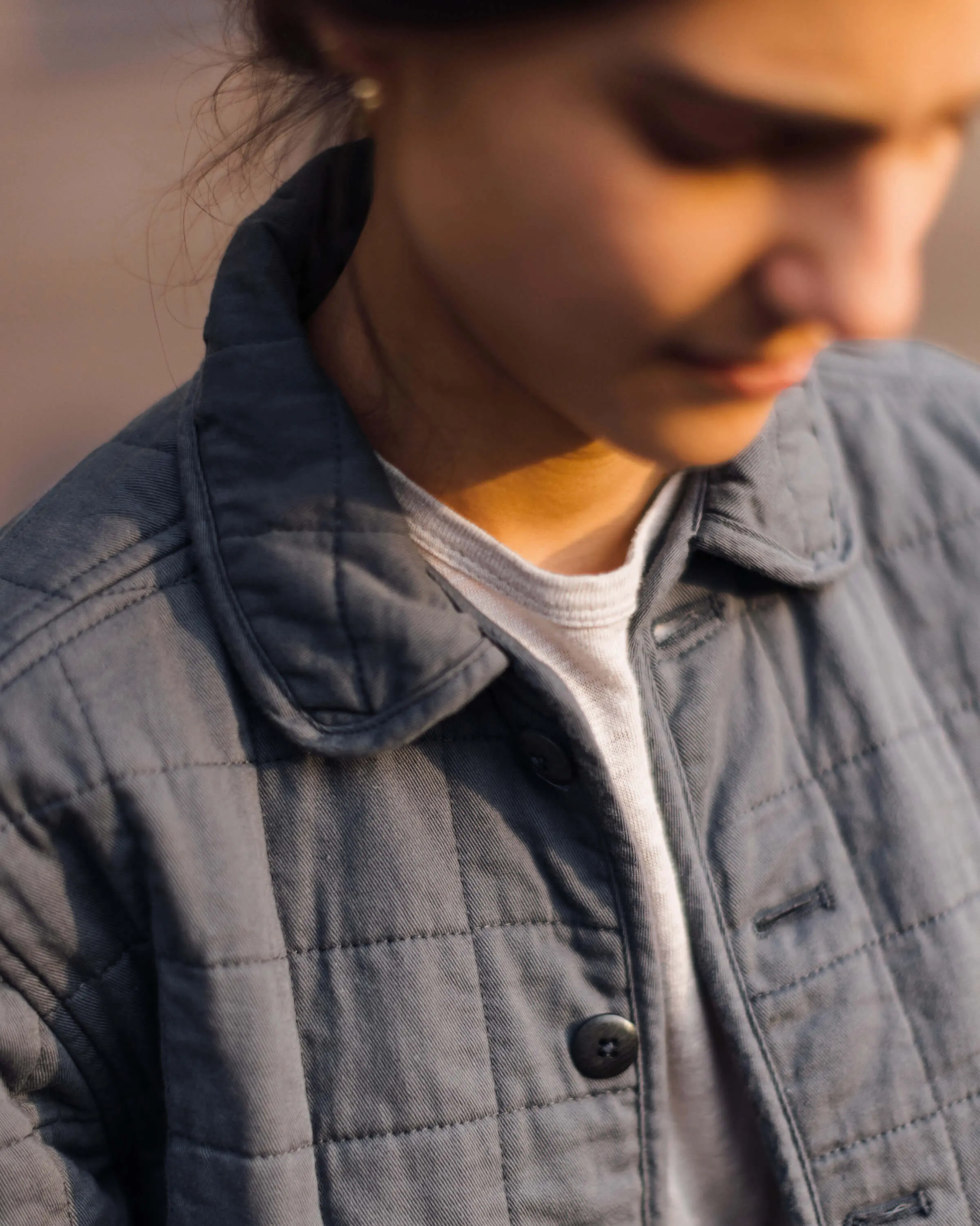 Quilted Kite Jacket | Ink