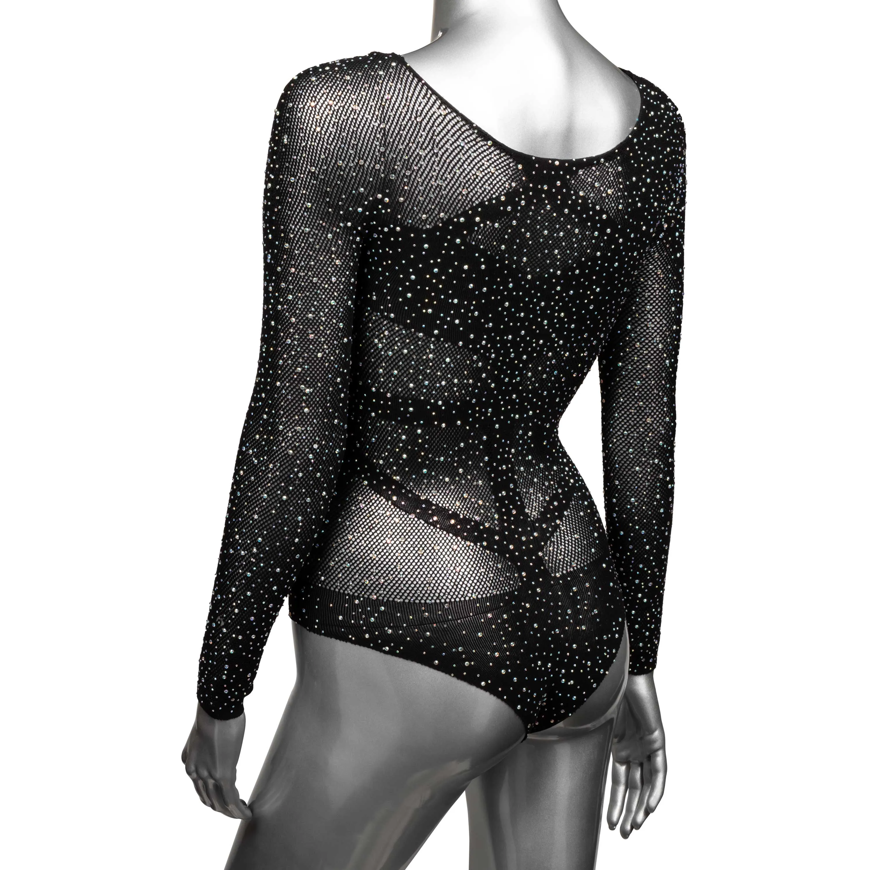 Radiance Long Sleeve Body Suit - Queen - Black