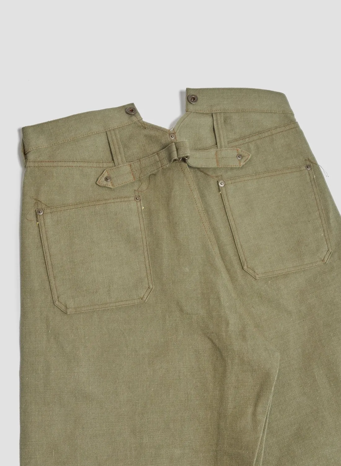 Railman Denim Pant in Green