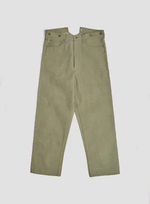 Railman Denim Pant in Green