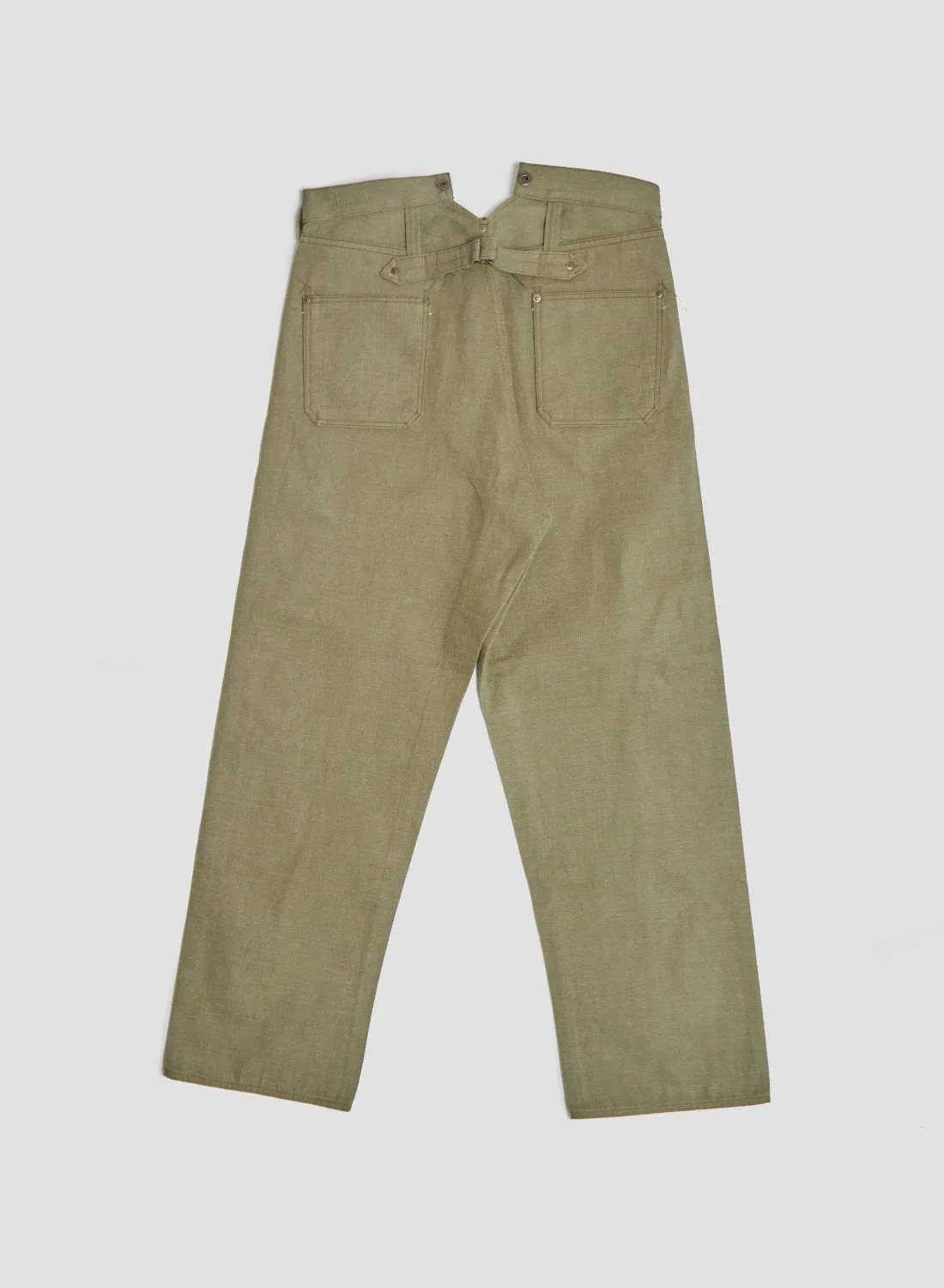 Railman Denim Pant in Green