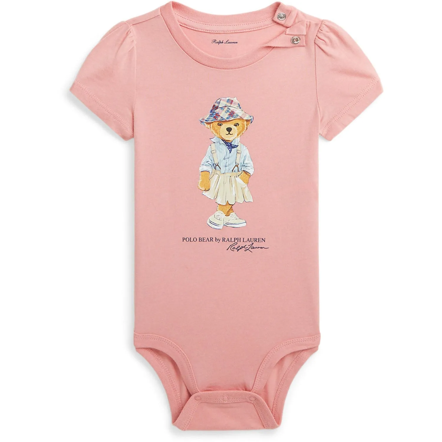 Ralph Lauren Baby Tickled Pink Bodysuit Ls