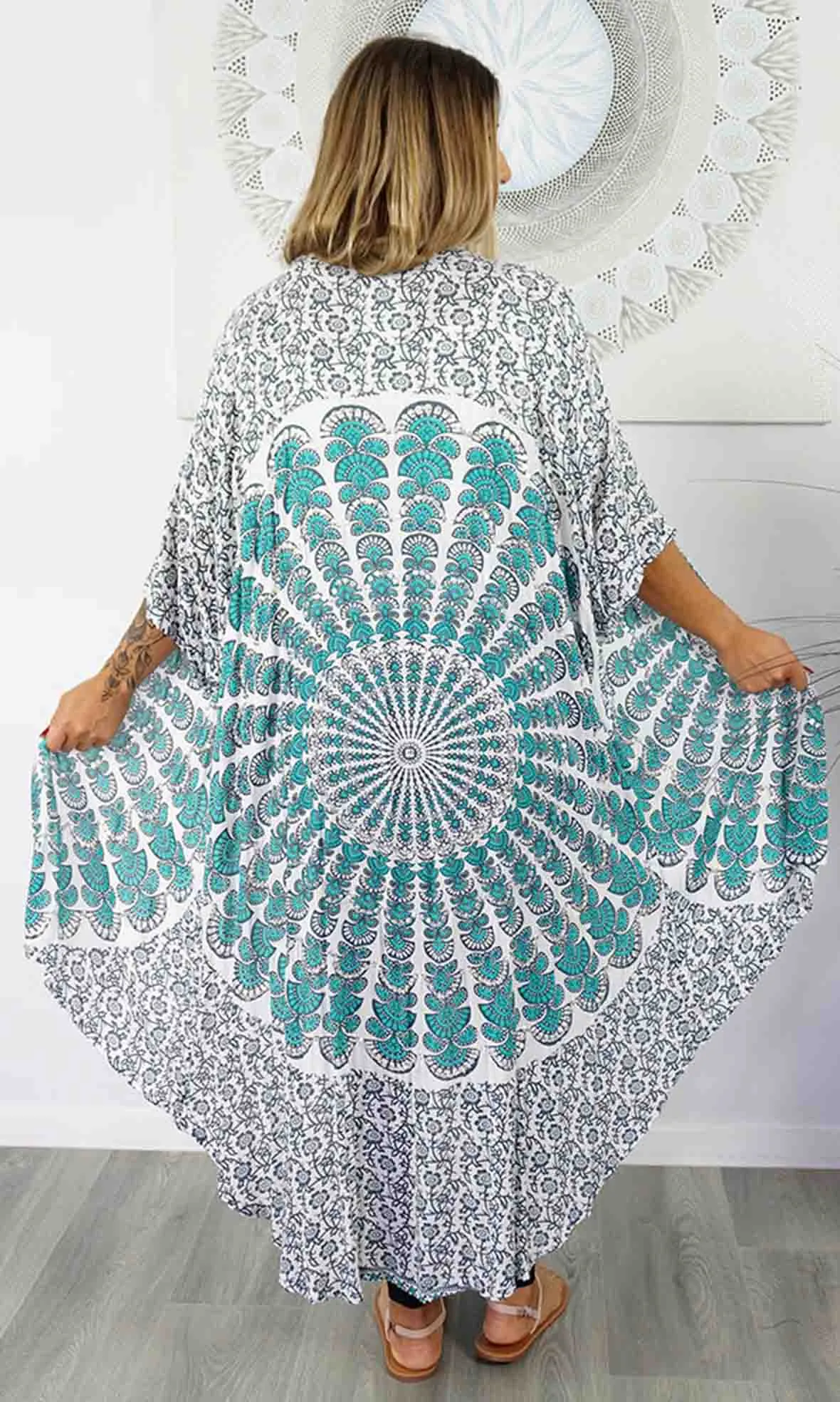 Rayon Bling Cape Long Mandala, More Colours