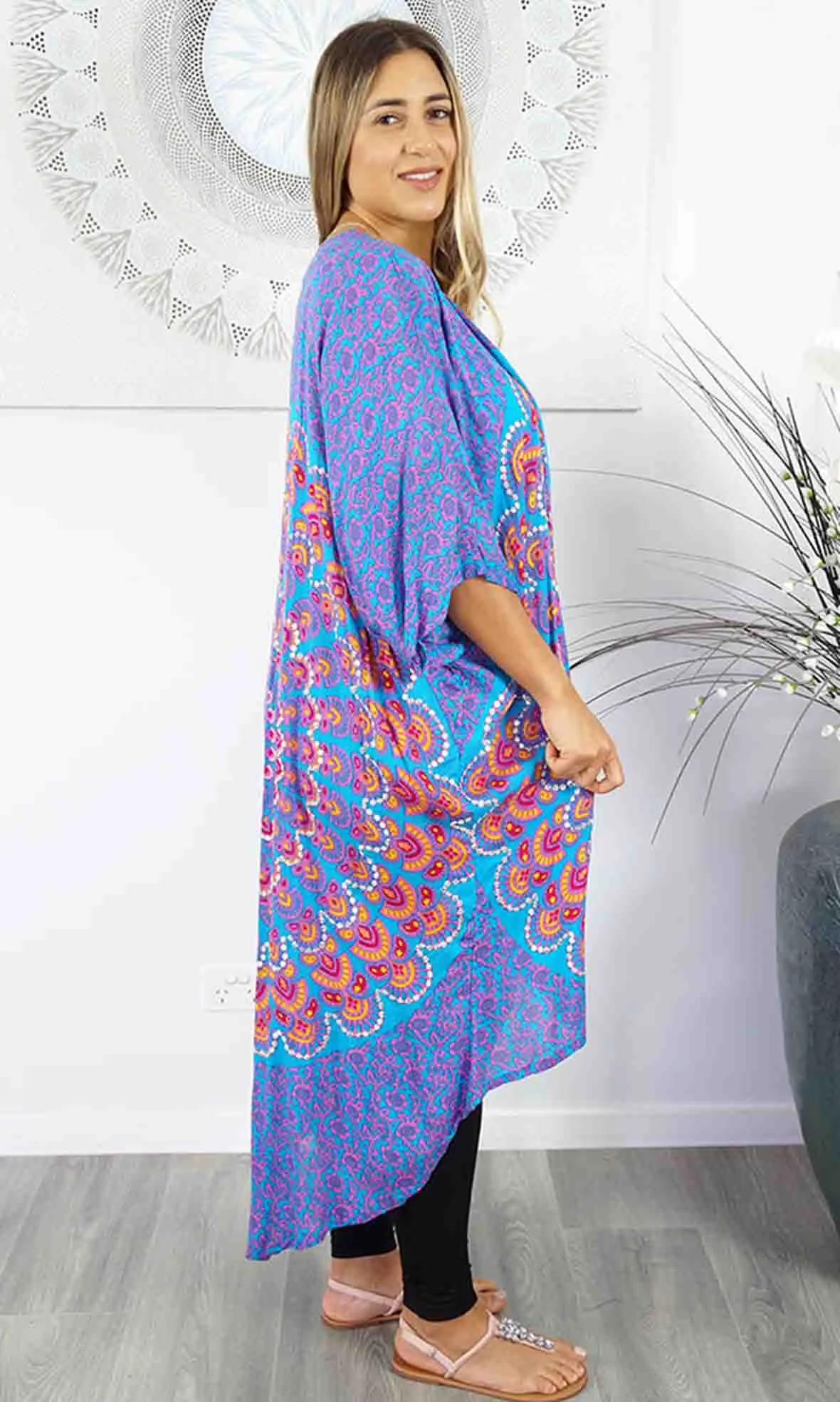 Rayon Bling Cape Long Mandala, More Colours