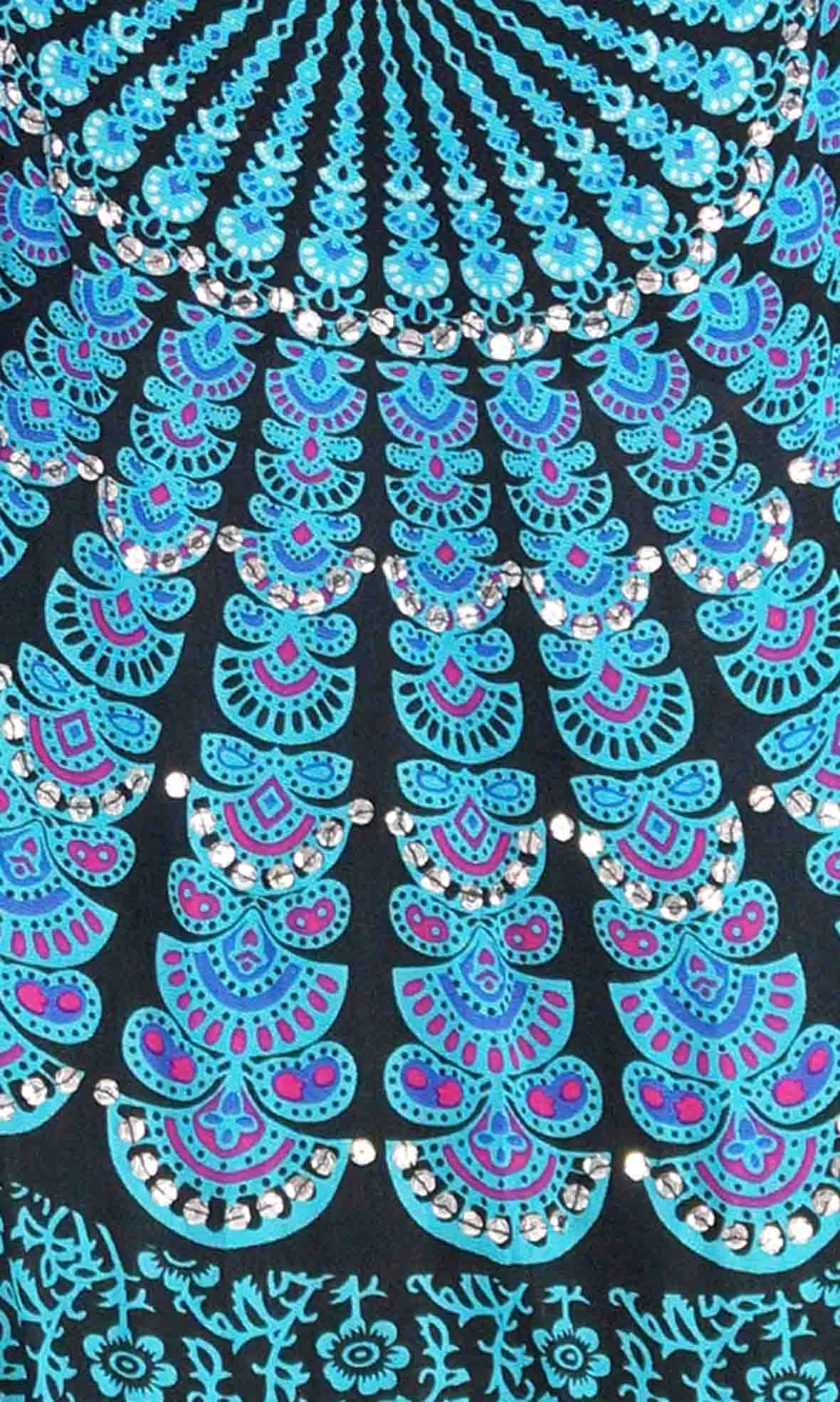 Rayon Bling Cape Long Mandala, More Colours