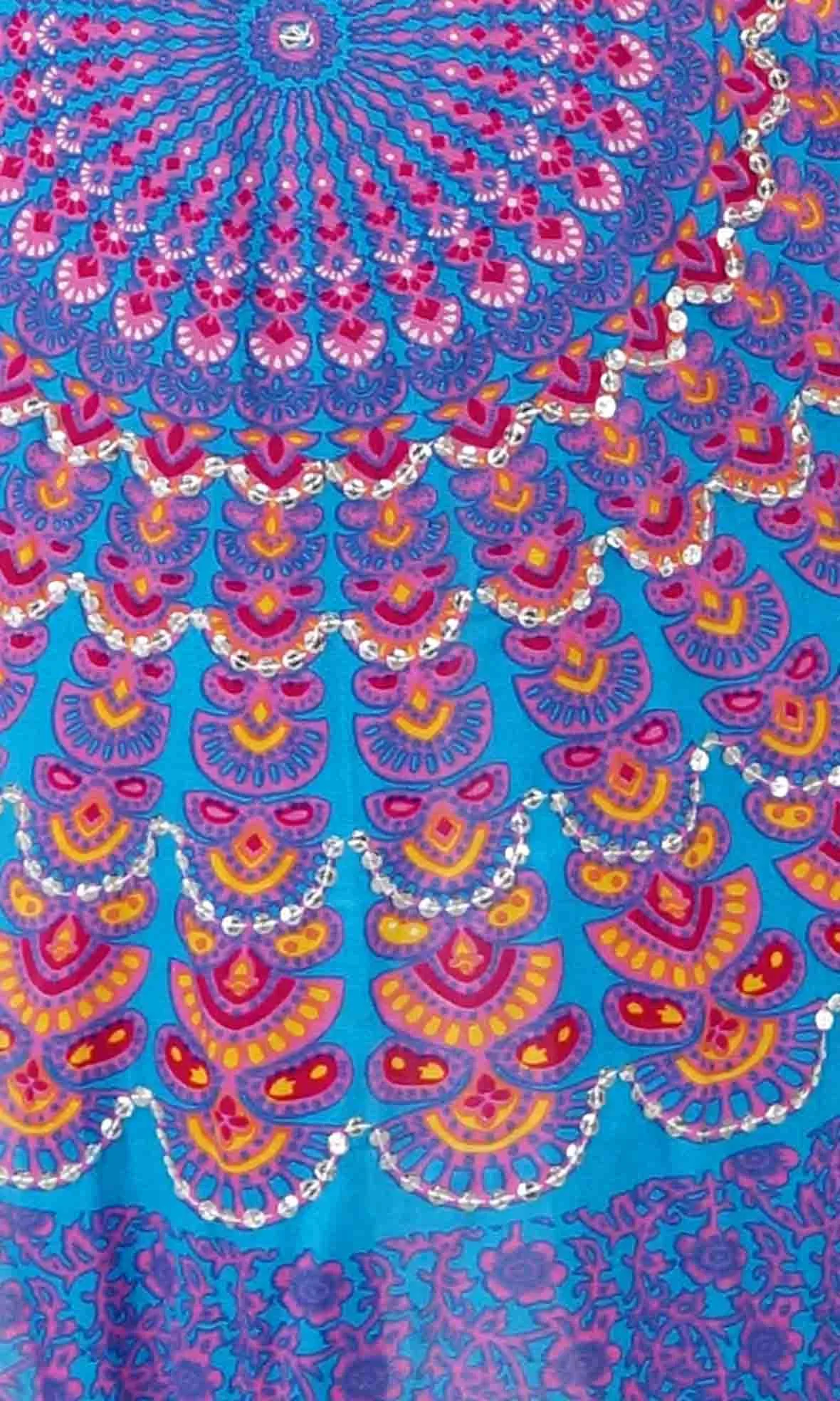 Rayon Bling Cape Long Mandala, More Colours