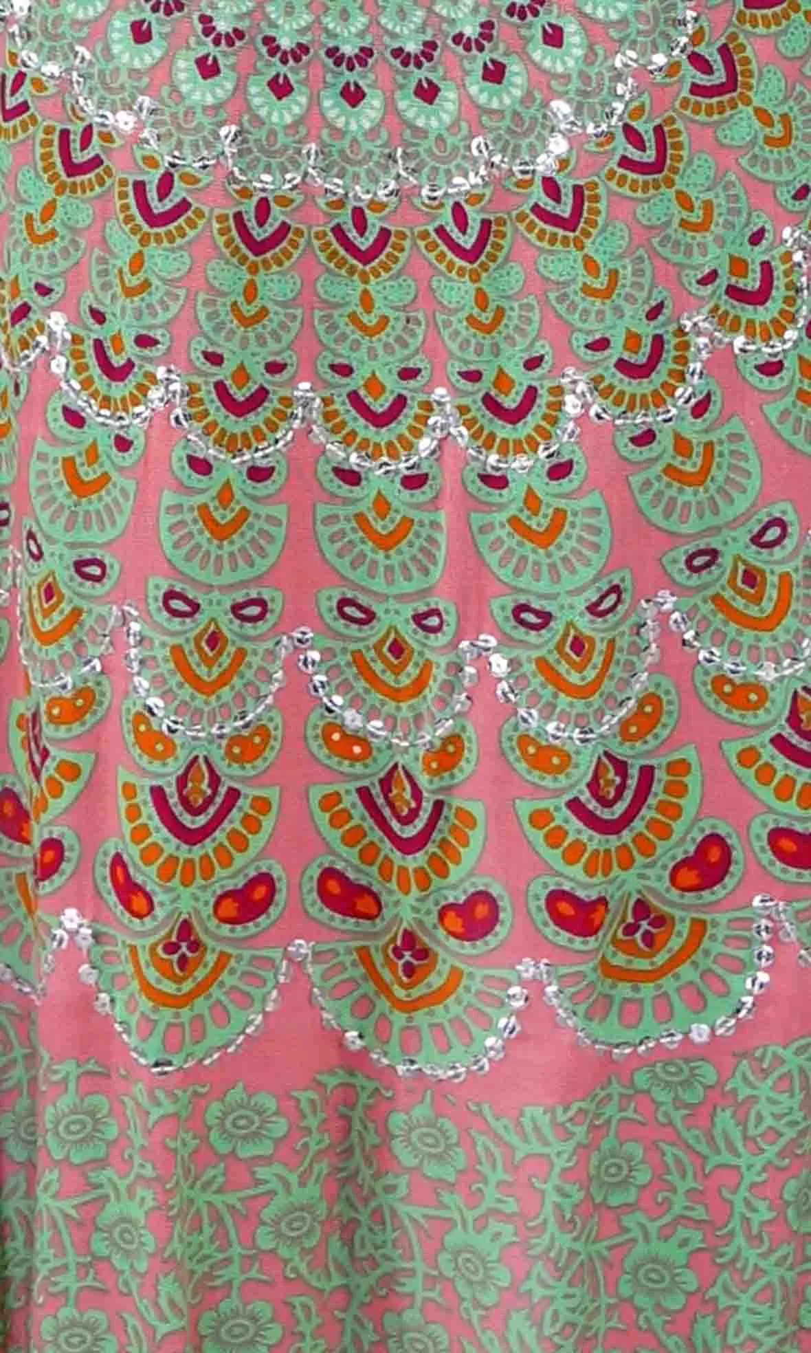 Rayon Bling Cape Long Mandala, More Colours