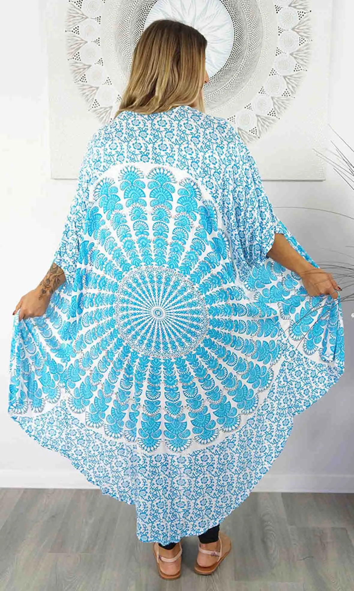 Rayon Bling Cape Long Mandala, More Colours