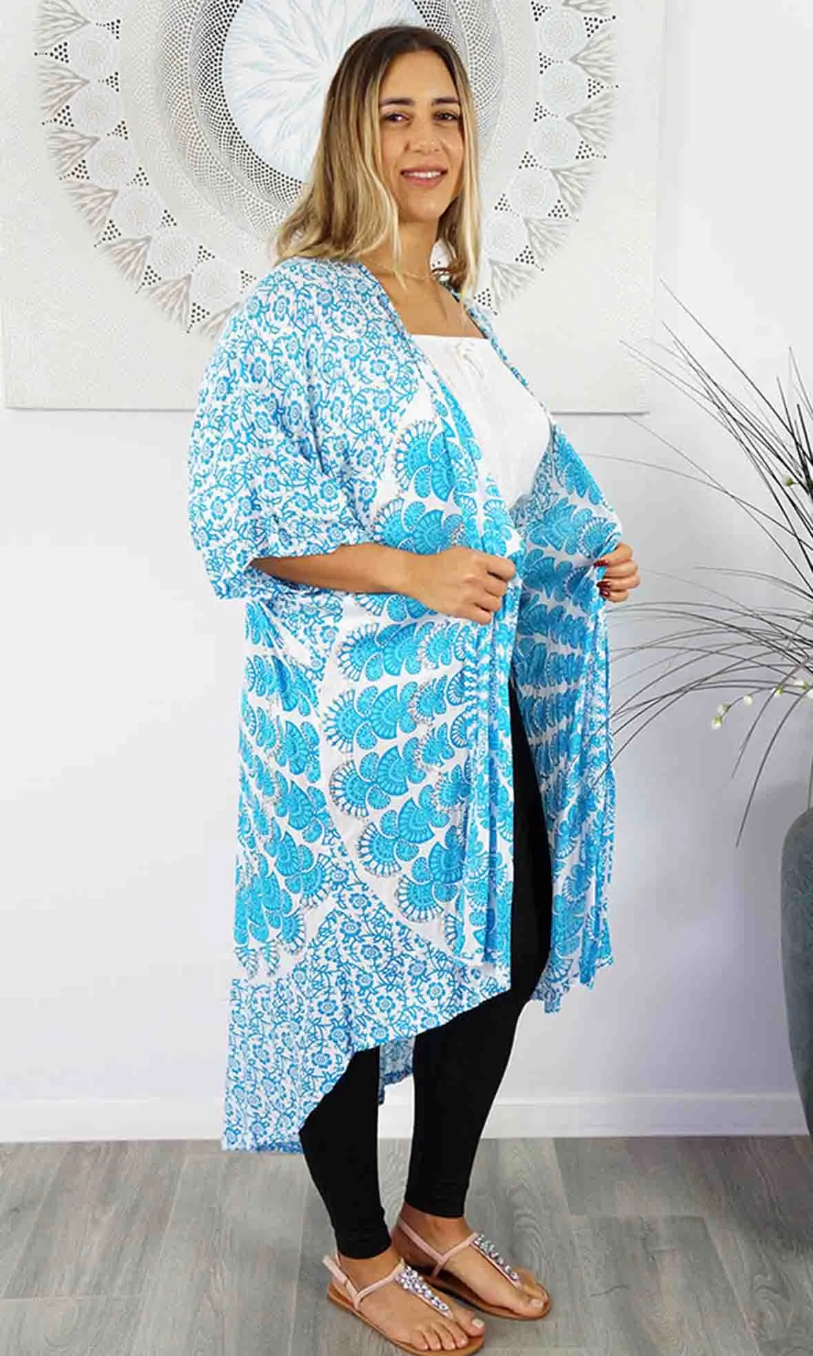 Rayon Bling Cape Long Mandala, More Colours