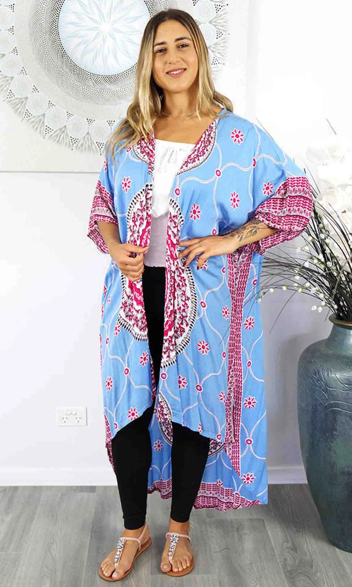 Rayon Bling Cape Long Tunisia, More Colours