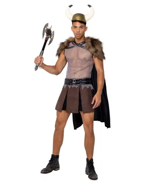 Roma 4PC Mens Valiant Viking Warrior Costume