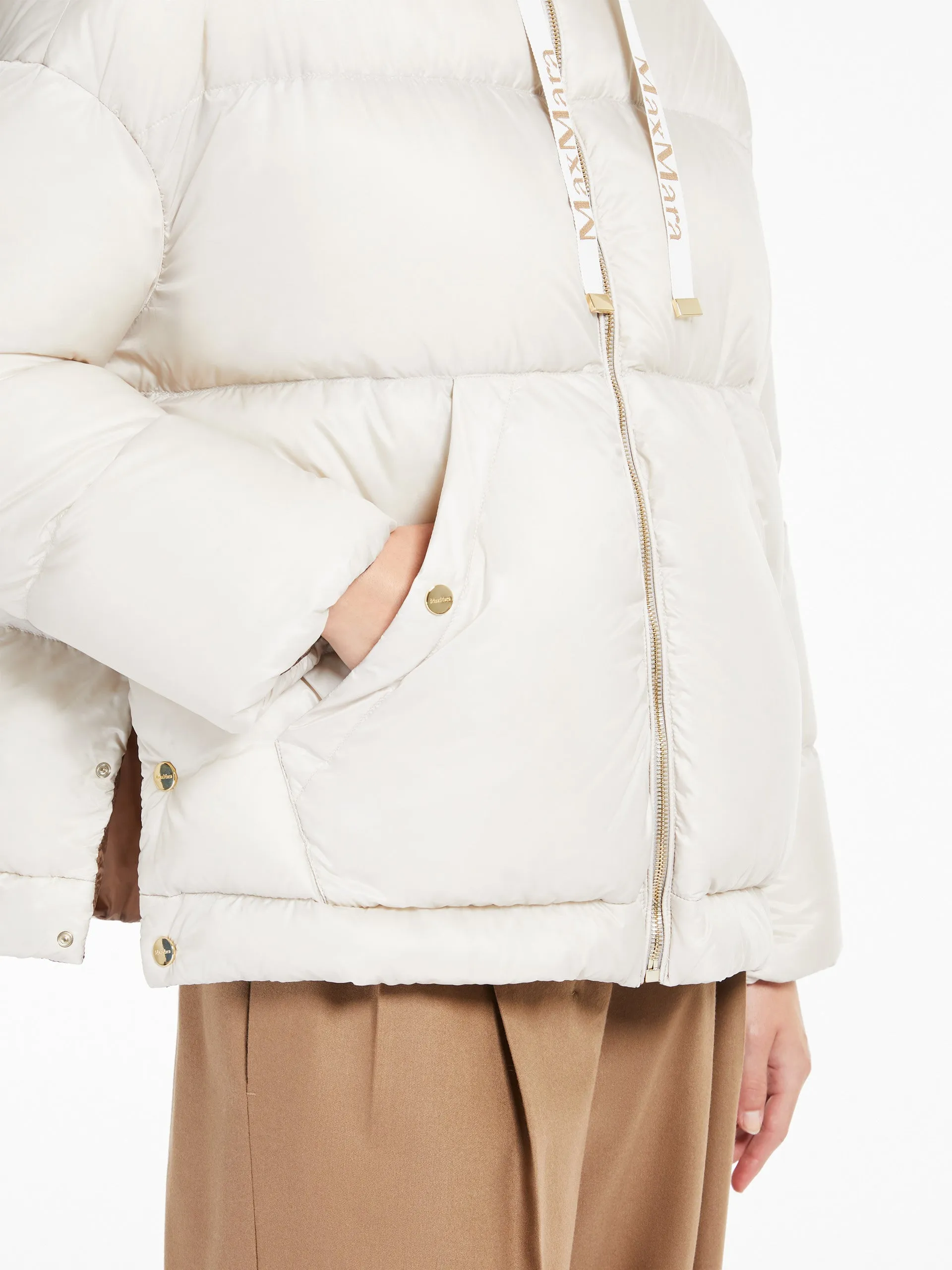 Sand Trebi Down Quilted Jacket