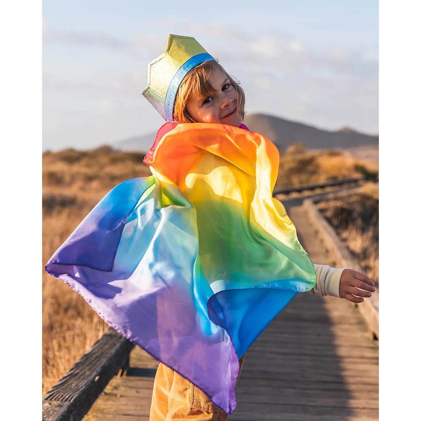 Sarah's Silks Cape - Rainbow