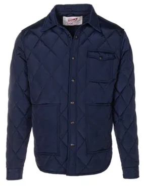 Schott NYC Quilted Shirt Jacket - Navy