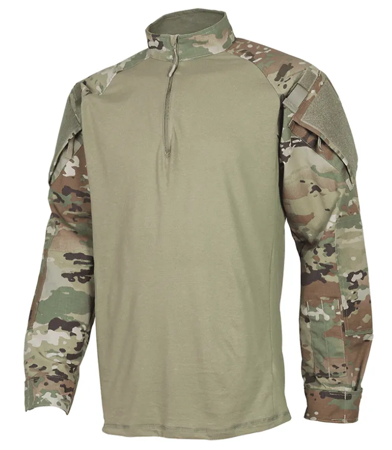 *SCORPION OCP ARMY COMBAT UNIFORM 1/4 ZIP COMBAT SHIRT (1653)