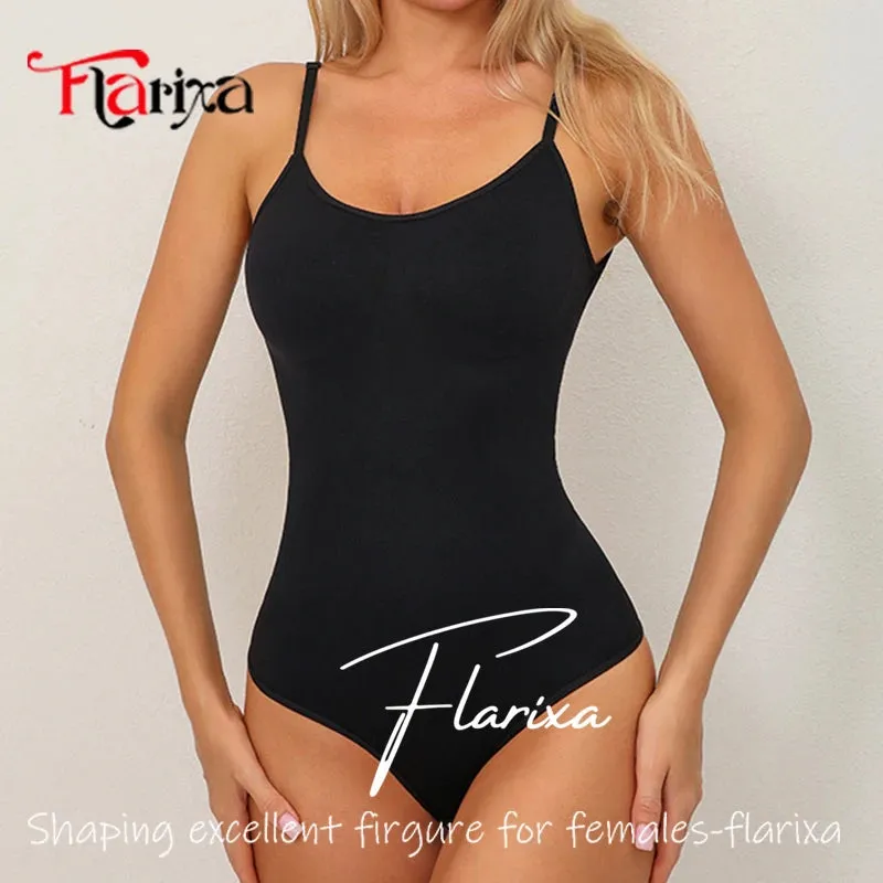 Seamless Shapewear Bodysuit for Women Faja Thong Soft Body Shaping Sculpting Breast Slimming