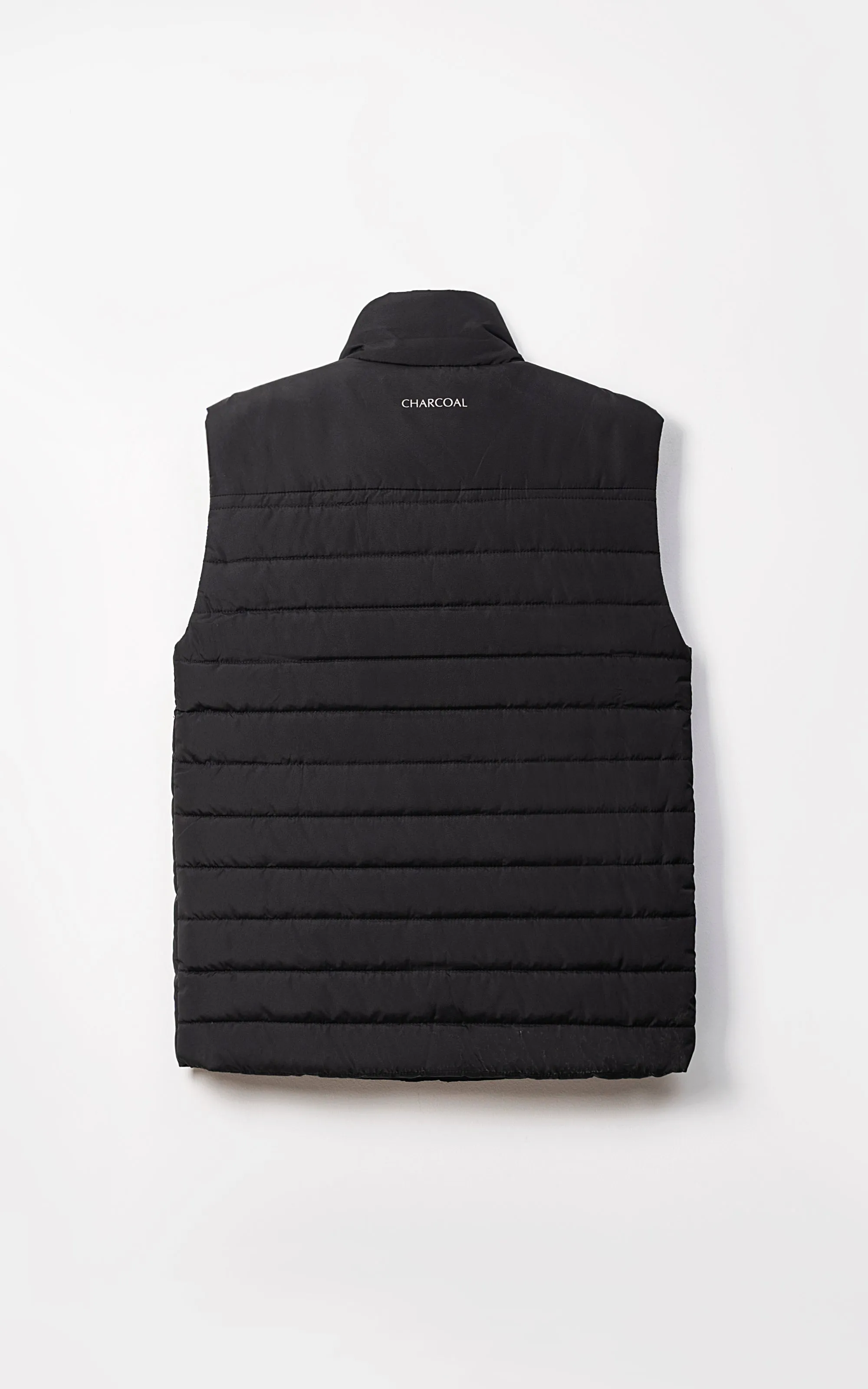 SIGNATURE  SLEEVELESS JACKET BLACK