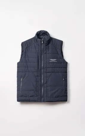 SIGNATURE  SLEEVELESS JACKET NAVY