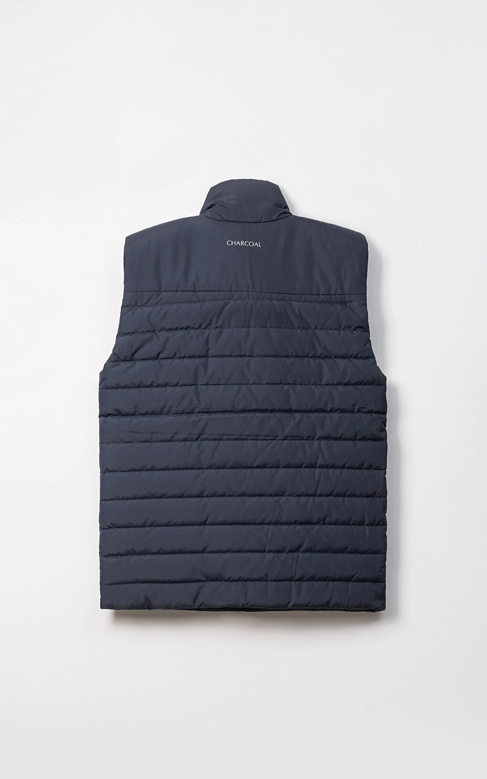 SIGNATURE  SLEEVELESS JACKET NAVY