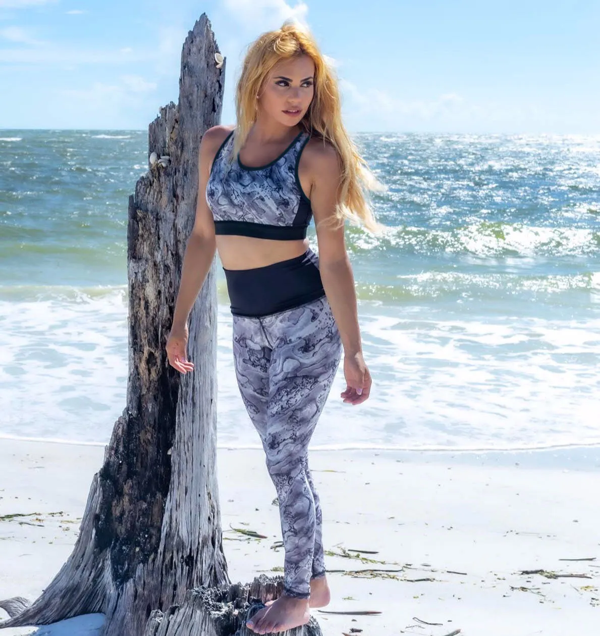 Silver Abalone Mermaid Leggings