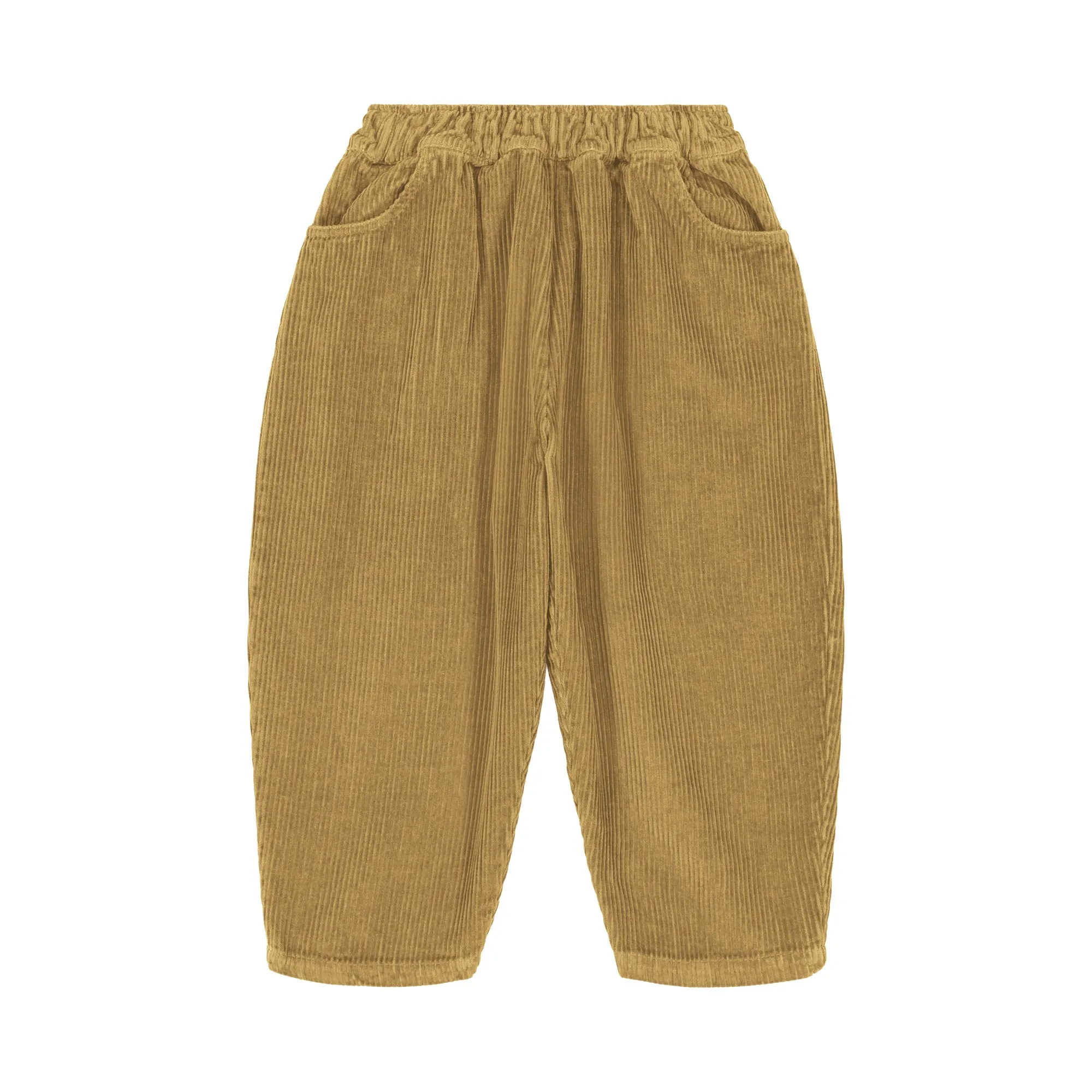 [STUDIO BOHEME] CORDUROY CARROT PANTS / BRONZE MIST