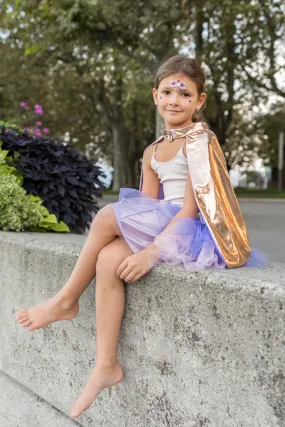 Super-duper Tutu, Cape & Mask, Metallic Rose Gold & Lilac