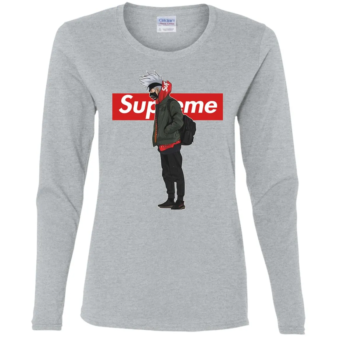 Supreme Naruto Funny Style T-shirt Women Long Sleeve Shirt