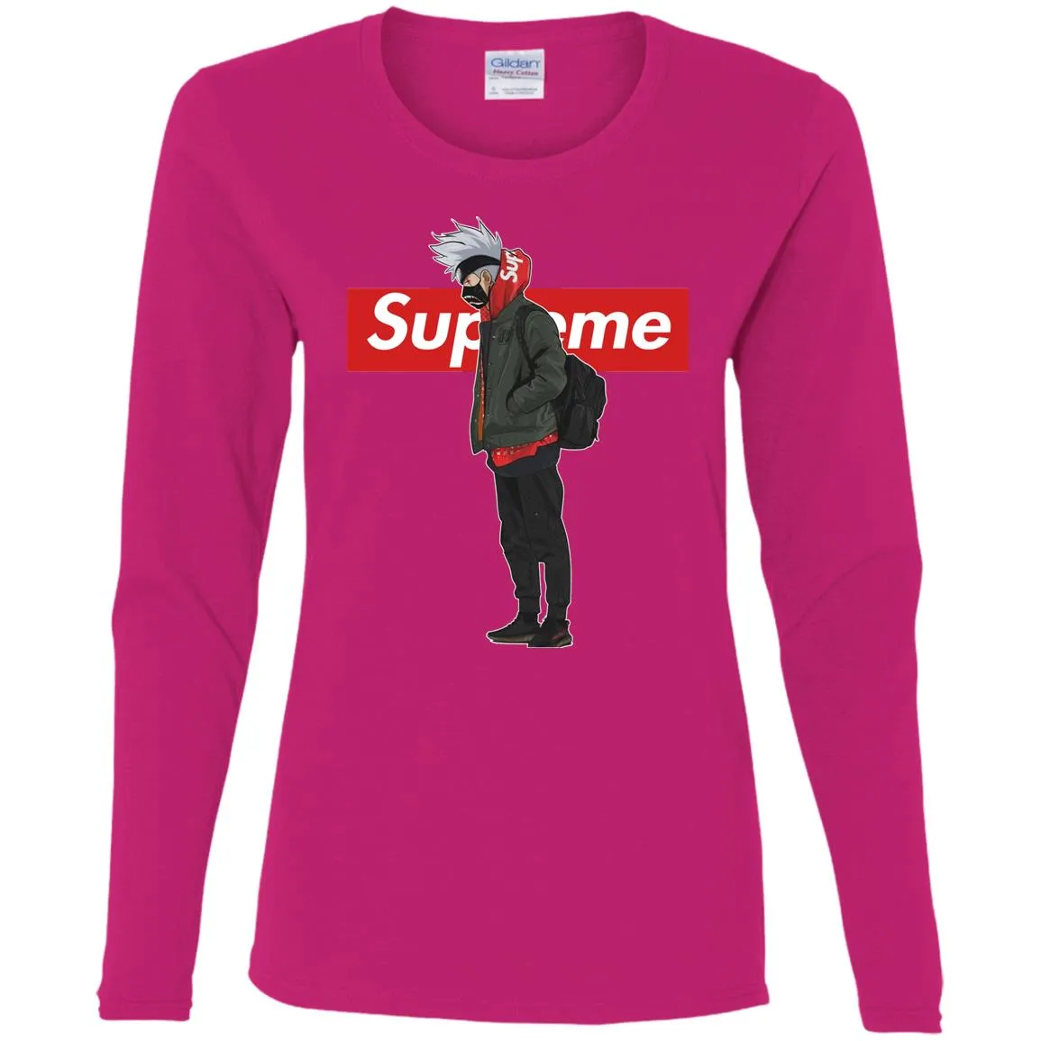 Supreme Naruto Funny Style T-shirt Women Long Sleeve Shirt