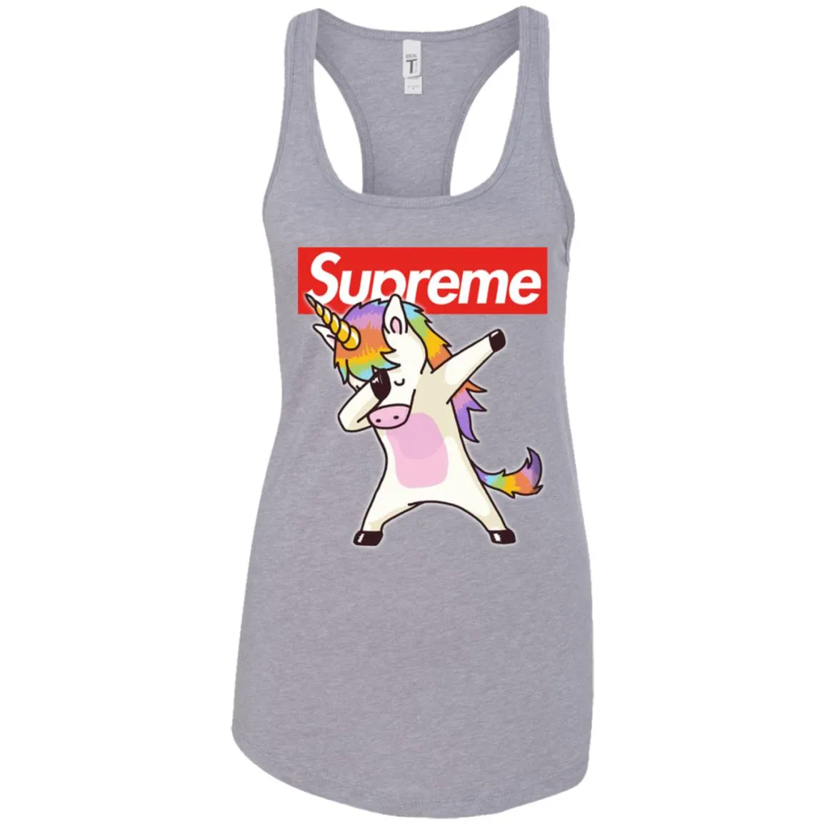 Supreme Unicorn T-shirt Dance Dabbing Unicorn Women Tank Top