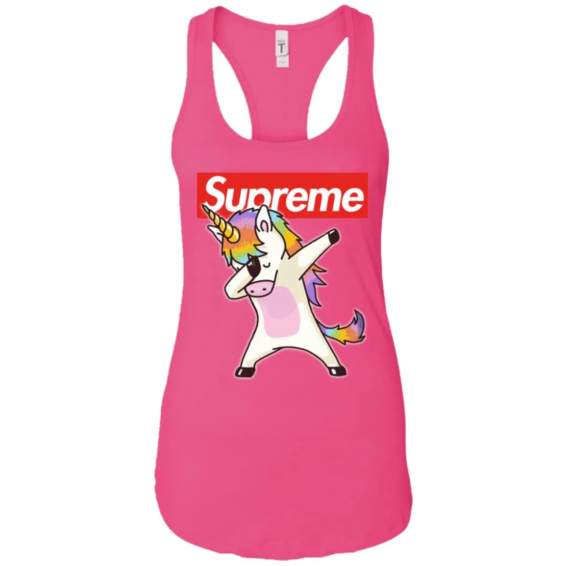 Supreme Unicorn T-shirt Dance Dabbing Unicorn Women Tank Top