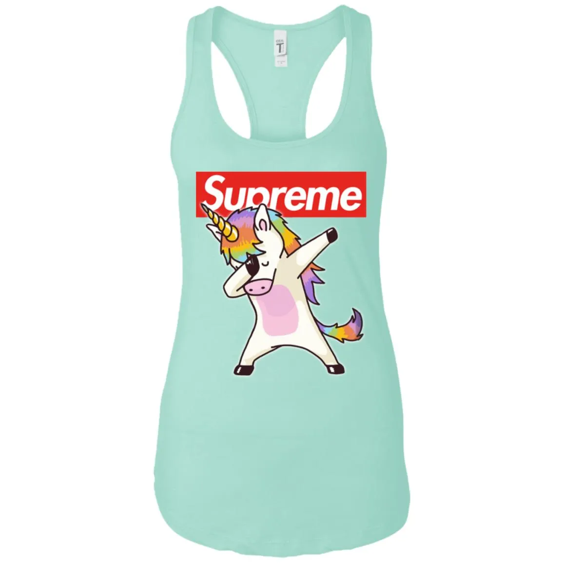 Supreme Unicorn T-shirt Dance Dabbing Unicorn Women Tank Top