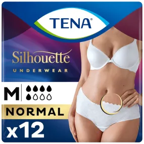 TENA Silhouette Lady Pants Blanc Normal Medium Pack of 12