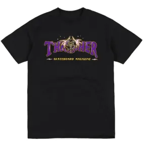 Thrasher Fortune Logo T Shirt Black