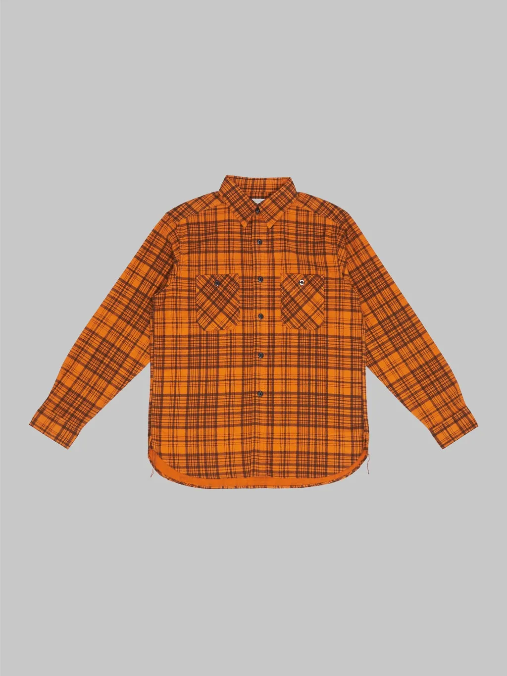 Trophy Clothing Machine Signal Check Shirt Orange