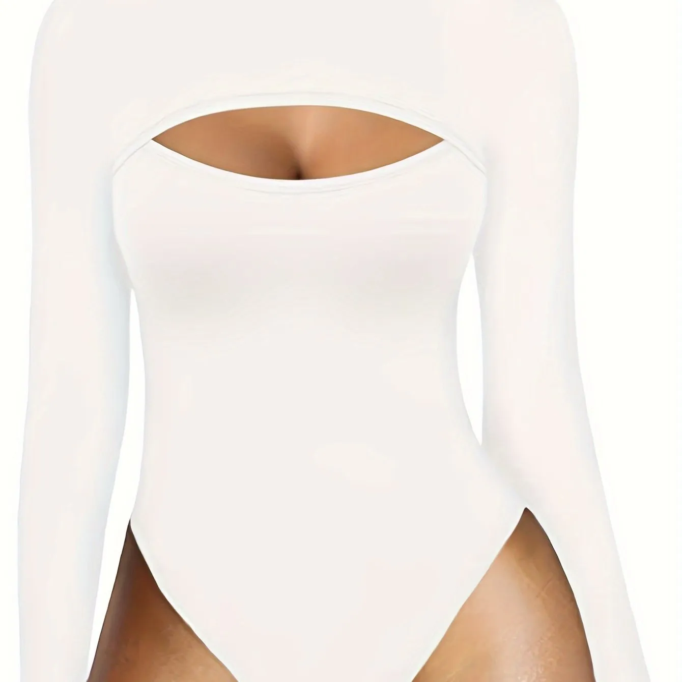 Tummy Control Long Sleeve Bodysuit Flawless Fit  Shape