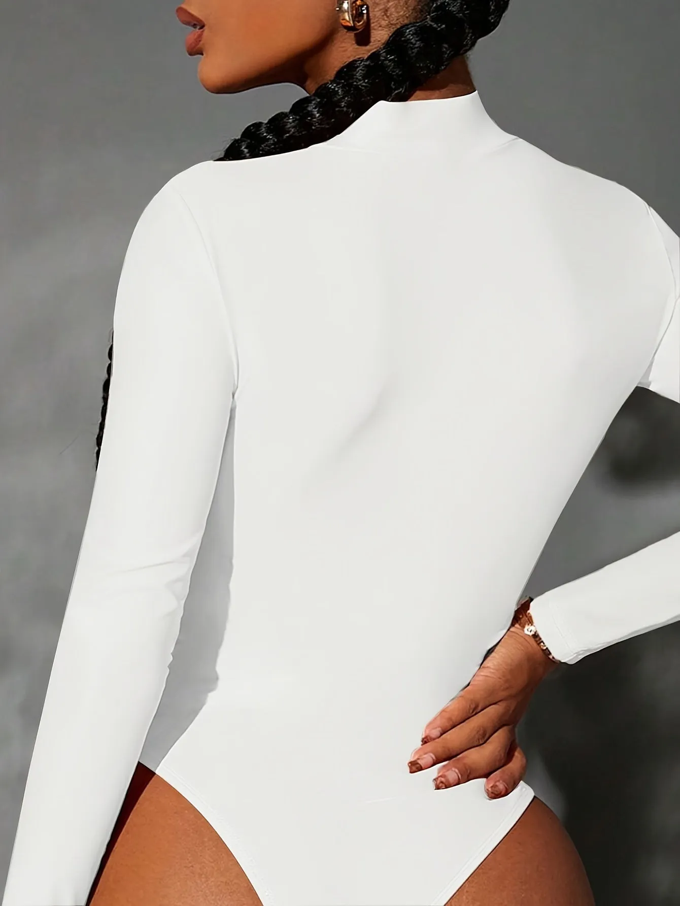 Tummy Control Long Sleeve Bodysuit Flawless Fit  Shape