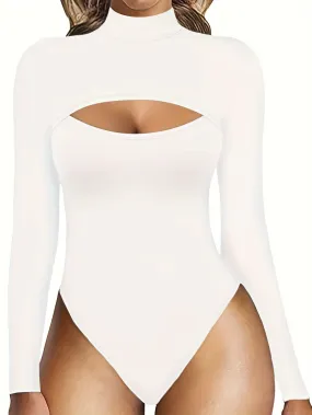 Tummy Control Long Sleeve Bodysuit Flawless Fit  Shape