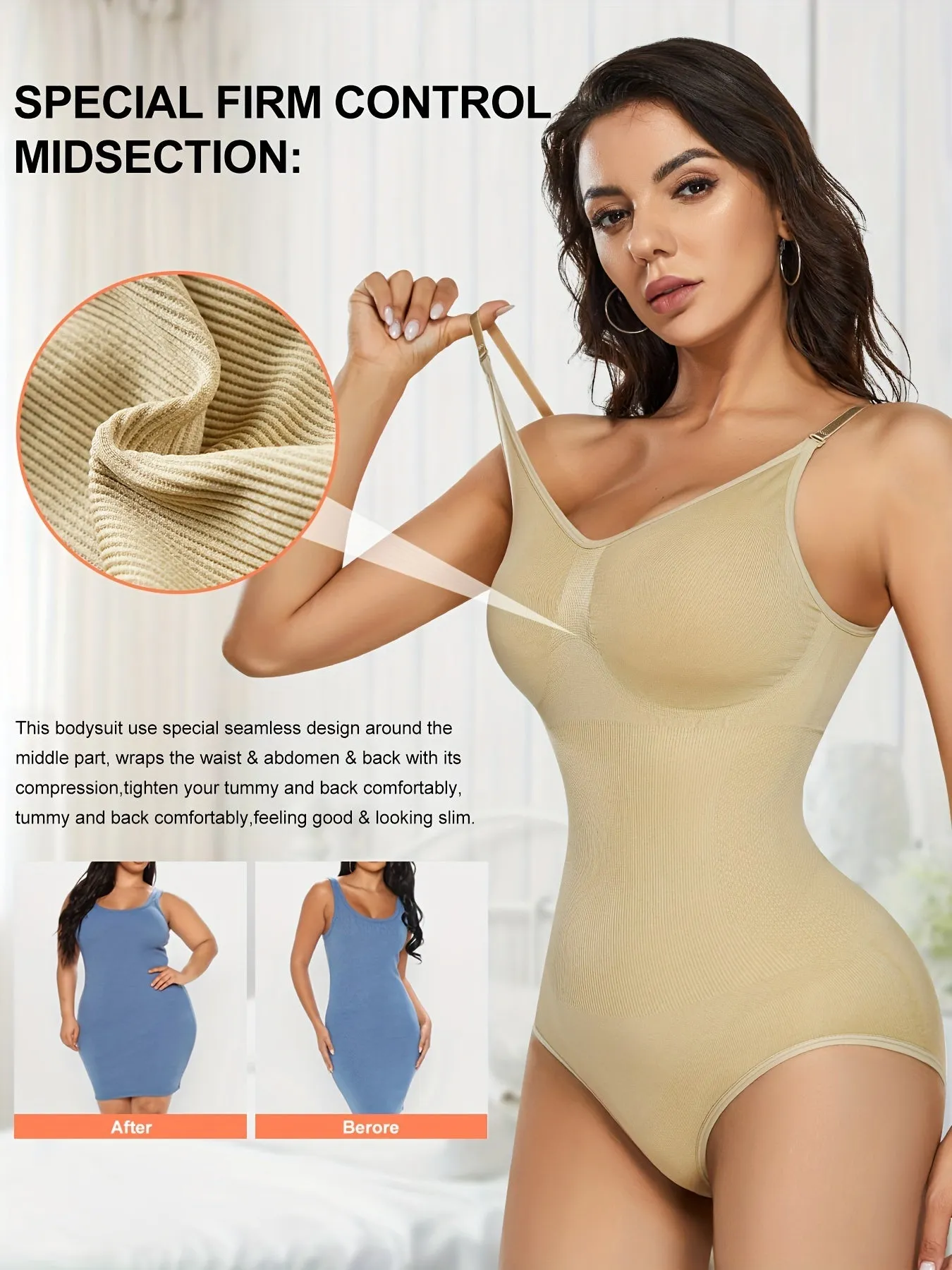 Tummy Tuck Wonder Sleeveless Shaping Bodysuit for Women