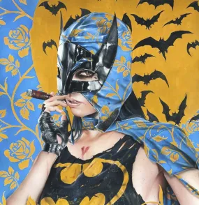 Vengeance Lucha Bat Giclee Print by Brian Viveros