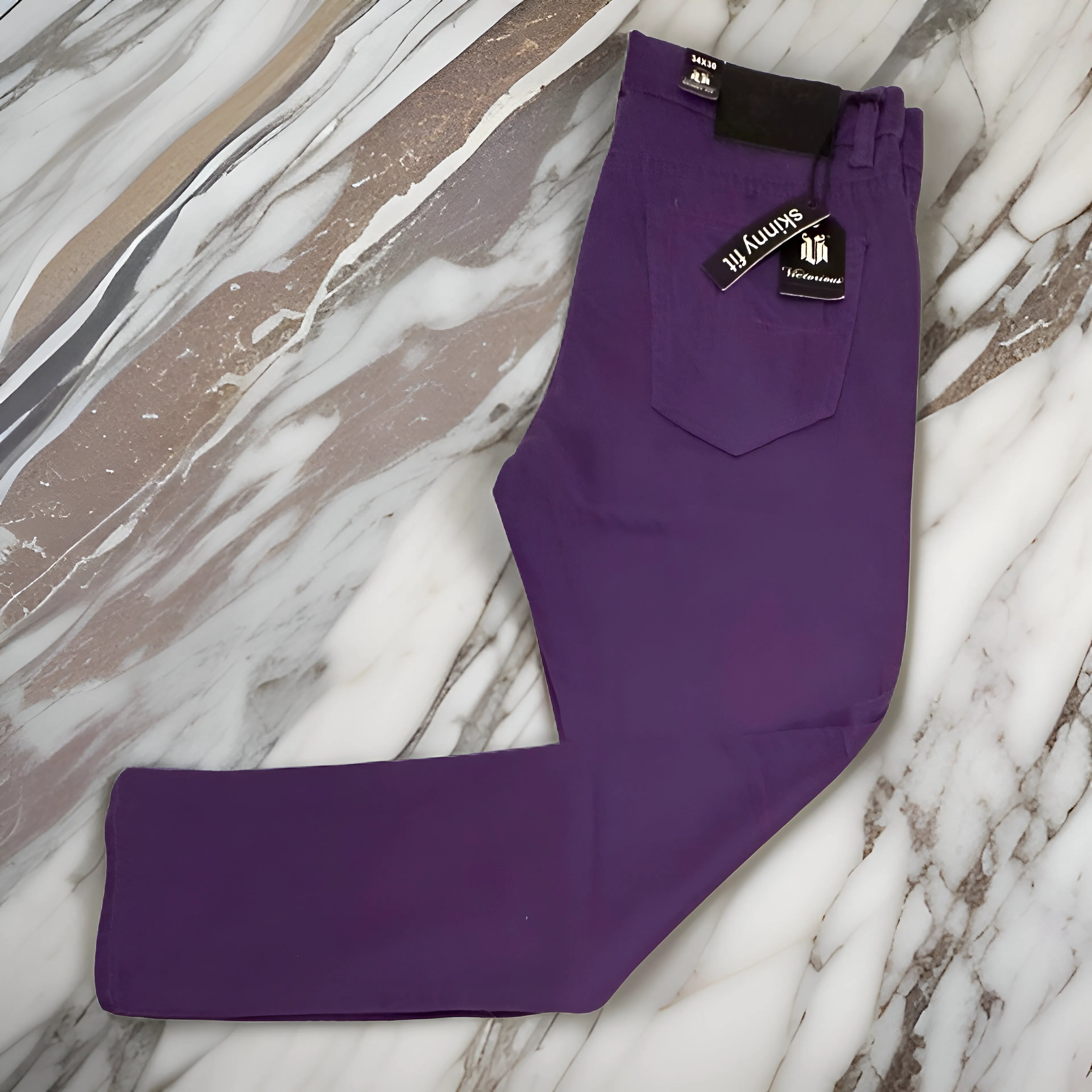 *VICTORIOUS* (PURPLE) *SKINNY FIT* DENIM FOR MEN