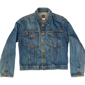 Vintage 90s Blue Bronze Jean Paul Gaultier Jeans Fitted Denim Jean Jacket M