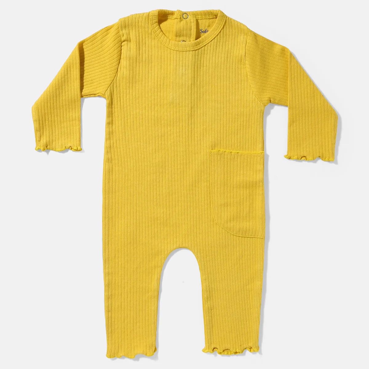 Warm Mustard Ribbed Romper