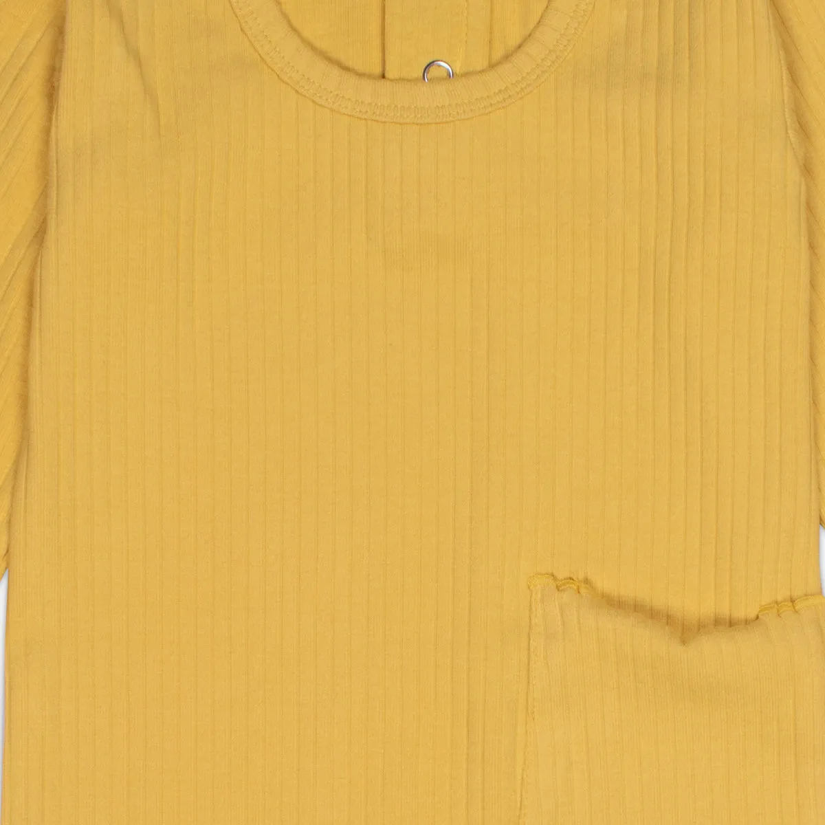 Warm Mustard Ribbed Romper