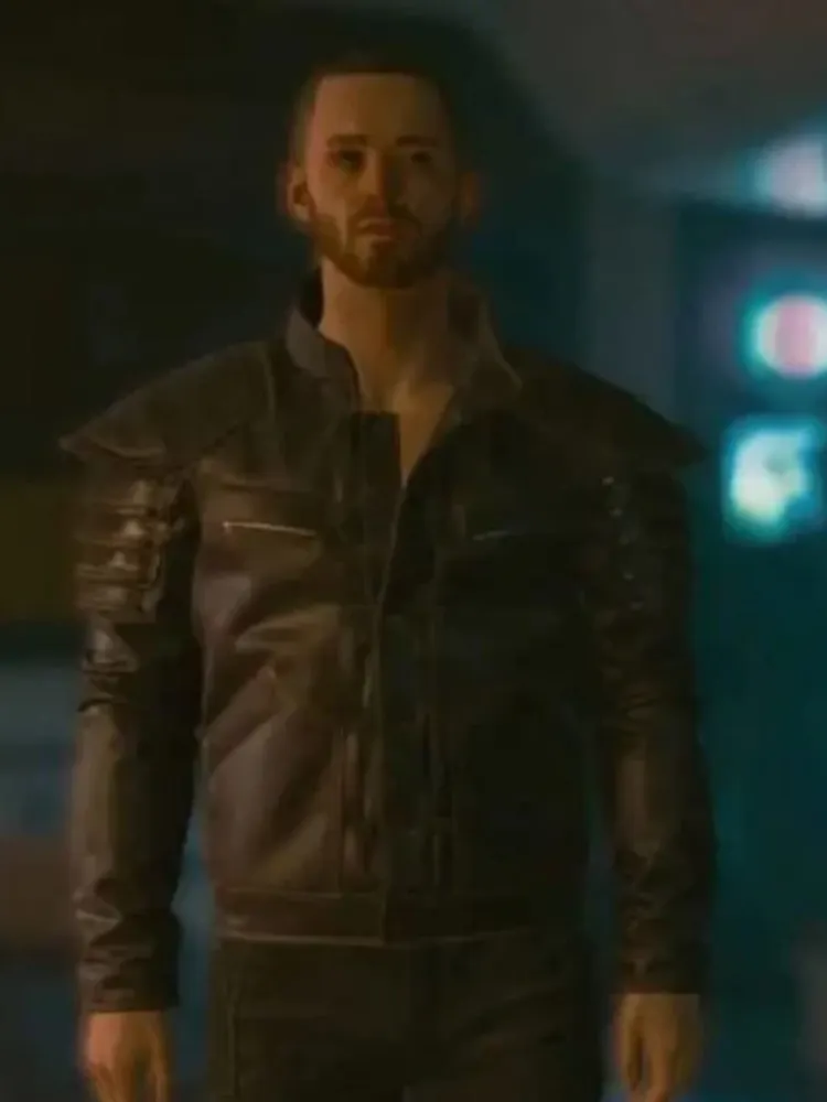 Wolf School Cyberpunk 2077 Leather Jacket