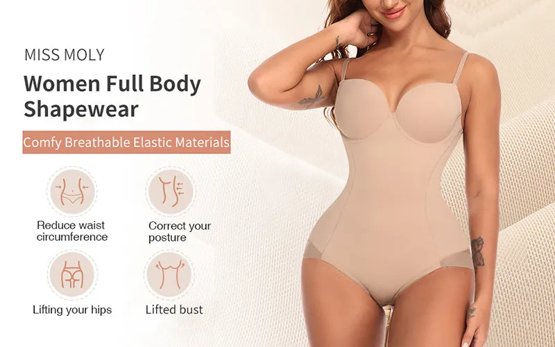 Women Waist Trainer Bodysuit Full Body Shaper Seamless Shapewear Jumpsuits Tummy Control Underwear Butt Lifter Corset