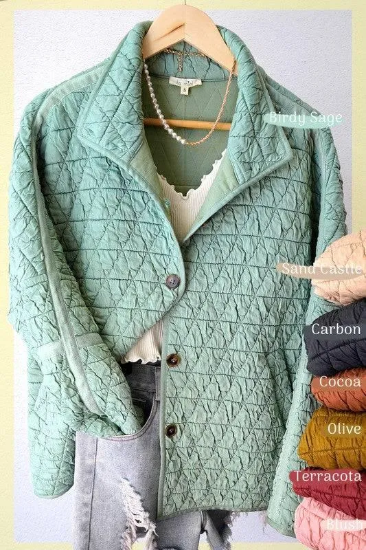 Women's soft quilted jacket